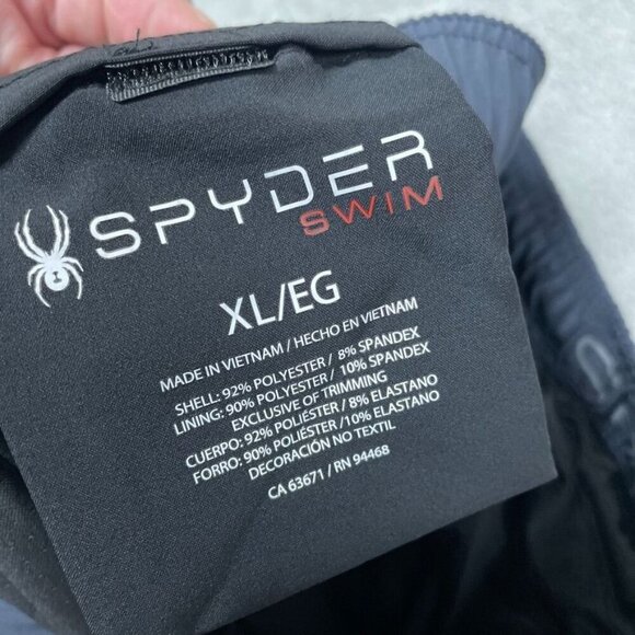 Spyder Mens XL Black Swim Shorts Lightweight Polyester Blend a0835 - Picture 3 of 6